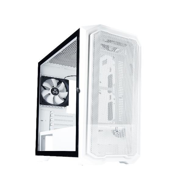 RAKK HALIYA ATX GAMING CASE WHITE-PC CASE-Makotek Computers