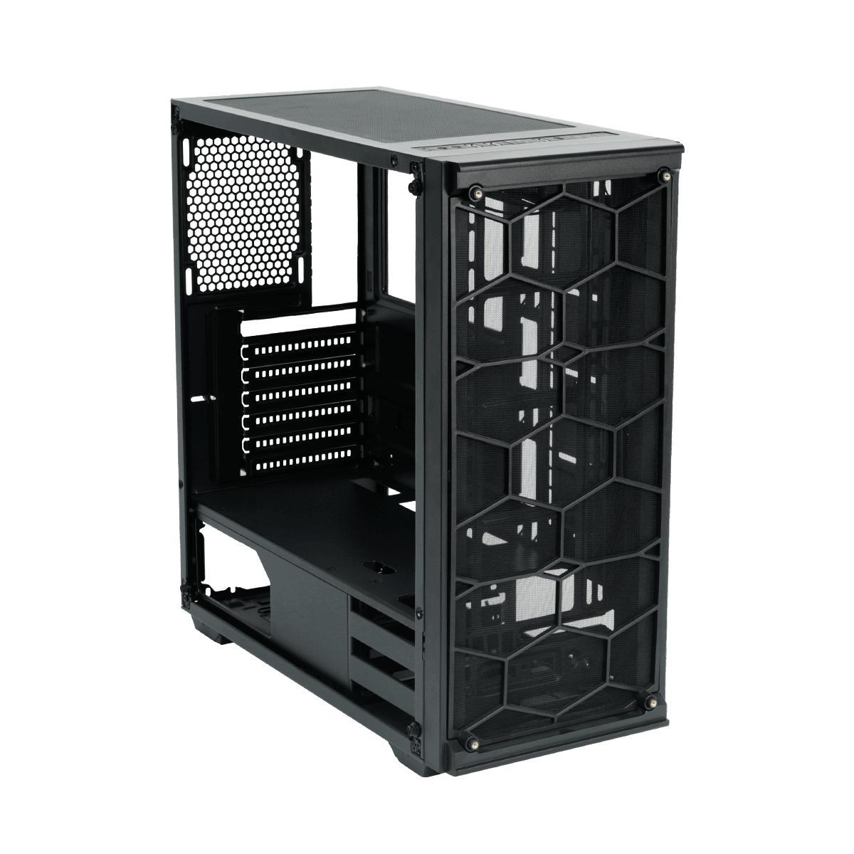 RAKK HAWANI FLOW GAMING CASE BLACK-PC CASE-Makotek Computers