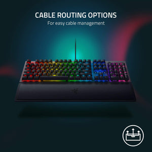 RAZER BLACKWIDOW V3 TENKEYLESS - RAZER GREEN CLICKY SWITCHES / COMPACT MECHANICAL KEYBOARD / RAZER CHROMA RGB LIGHTING KEYBOARD-KEYBOARD-Makotek Computers