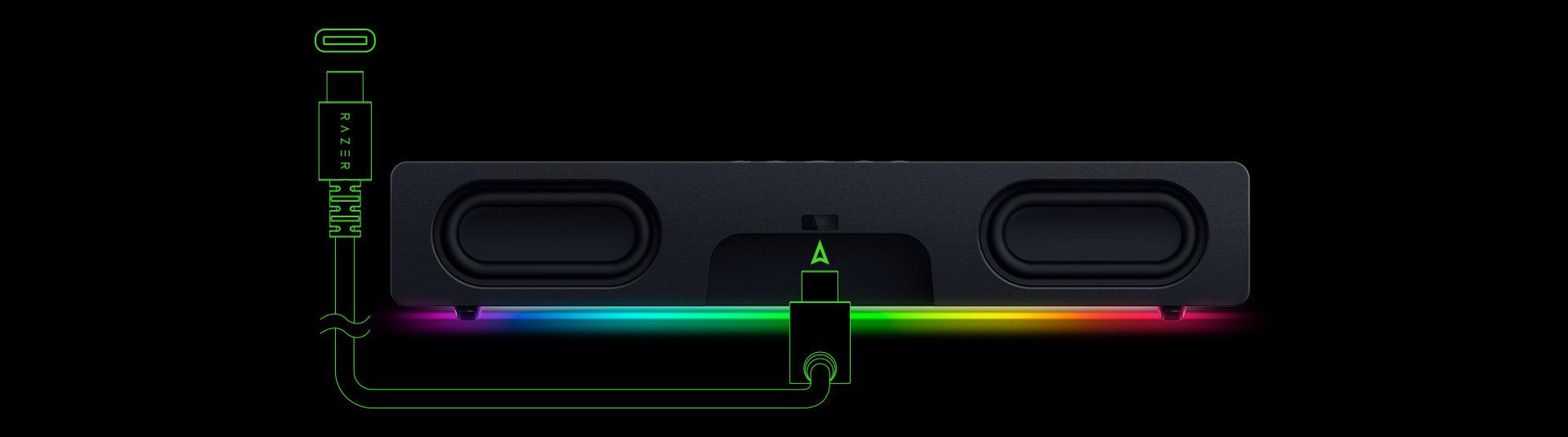 RAZER LEVIATHAN V2 X SOUNDBAR SPEAKER-SPEAKER-Makotek Computers