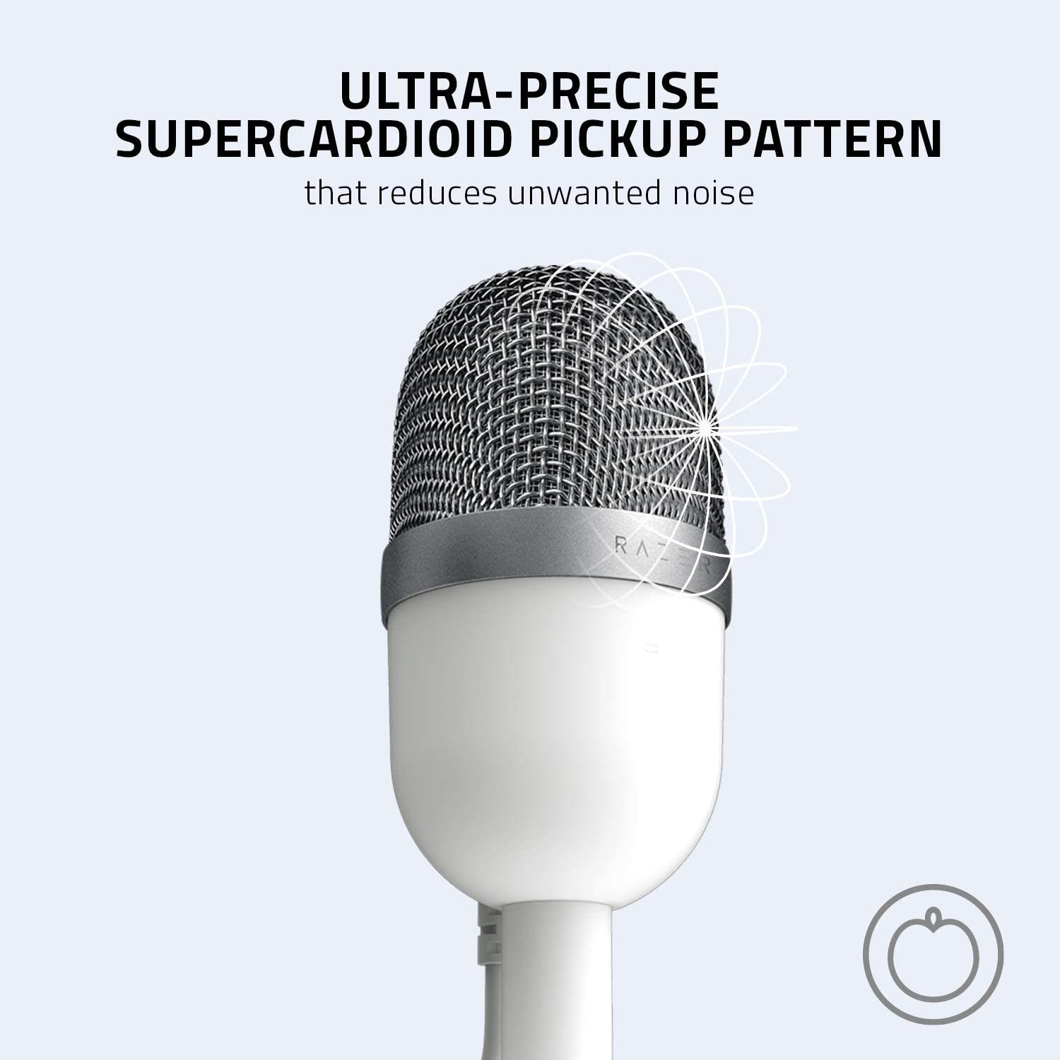 RAZER SEIREN MINI MERCURY WHITE MICROPHONE – Makotek Computer