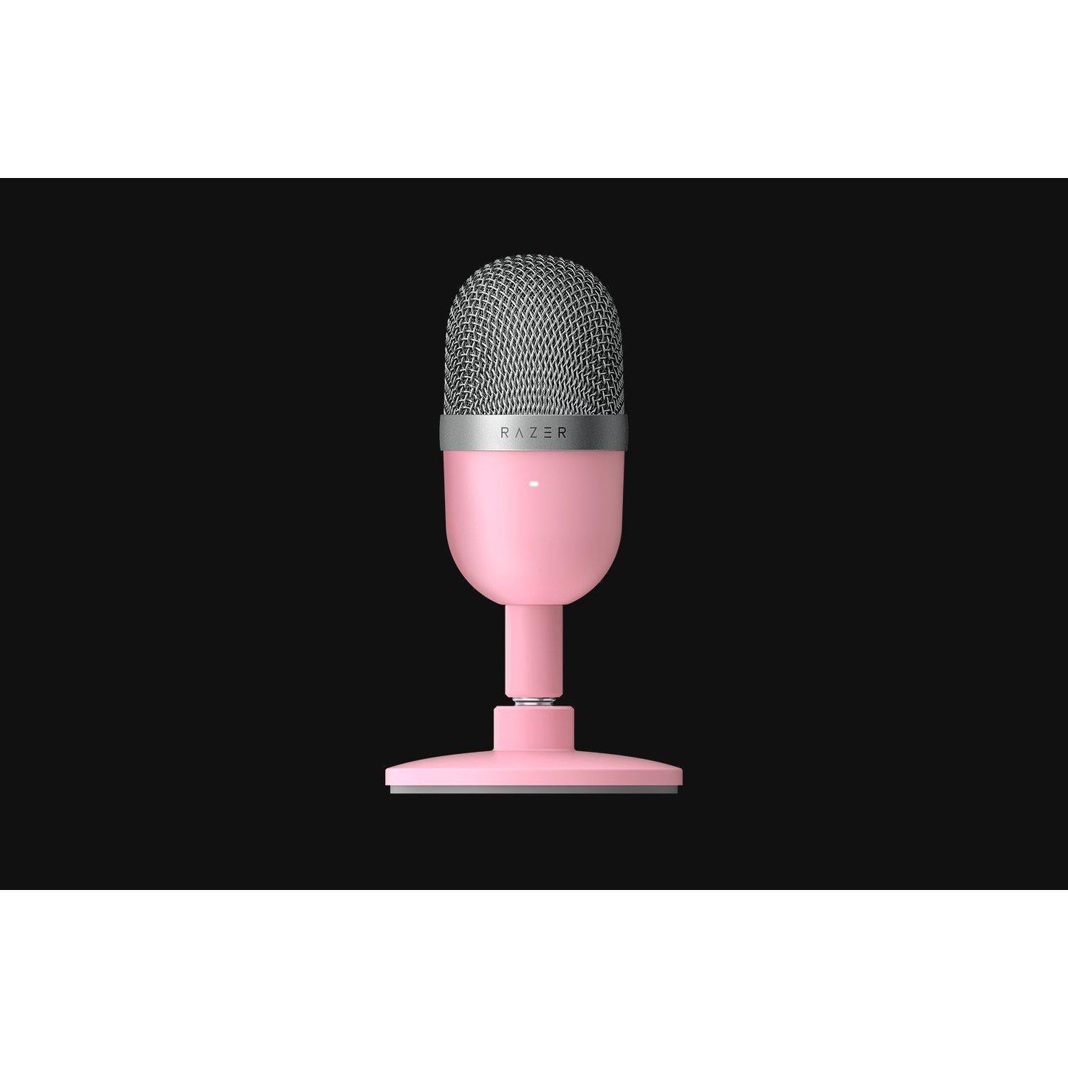 RAZER SEIREN MINI QUARTZ PINK PORTABLE MINI MICROPHONE-Microphone-Makotek Computers