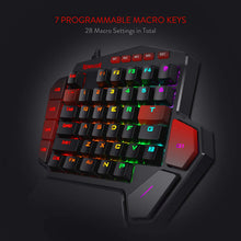 Load image into Gallery viewer, REDRAGON K585 DITI RGB MECHANICAL ONE HANDED GAMING KEYPAD-Keyboard-Makotek Computers
