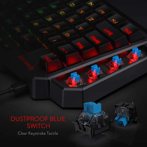 REDRAGON K585 DITI RGB MECHANICAL ONE HANDED GAMING KEYPAD-Keyboard-Makotek Computers