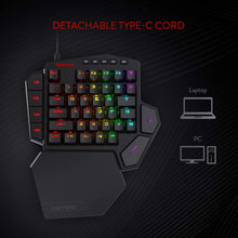 Load image into Gallery viewer, REDRAGON K585 DITI RGB MECHANICAL ONE HANDED GAMING KEYPAD-Keyboard-Makotek Computers

