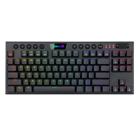 REDRAGON K622 HORUS 87 KEYS LOW PROFILE DESIGN | RED MECHANICAL SWITCH | RGB BACKLIGHTING | WIRED KEYBOARD-KEYBOARD-Makotek Computers