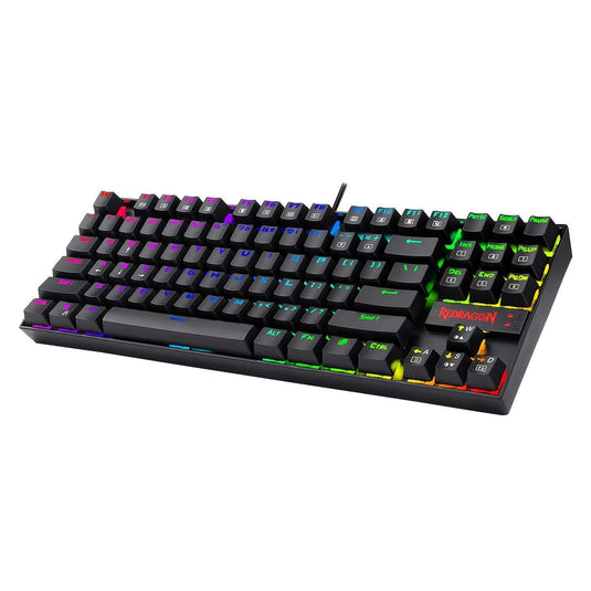 REDRAGON KUMARA BLACK K552-RGB MECHANICAL GAMING KEYBOARD-KEYBOARD-Makotek Computers