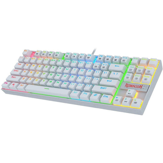 REDRAGON KUMARA WHITE K552W-RGB MECHANICAL GAMING KEYBOARD-KEYBOARD-Makotek Computers