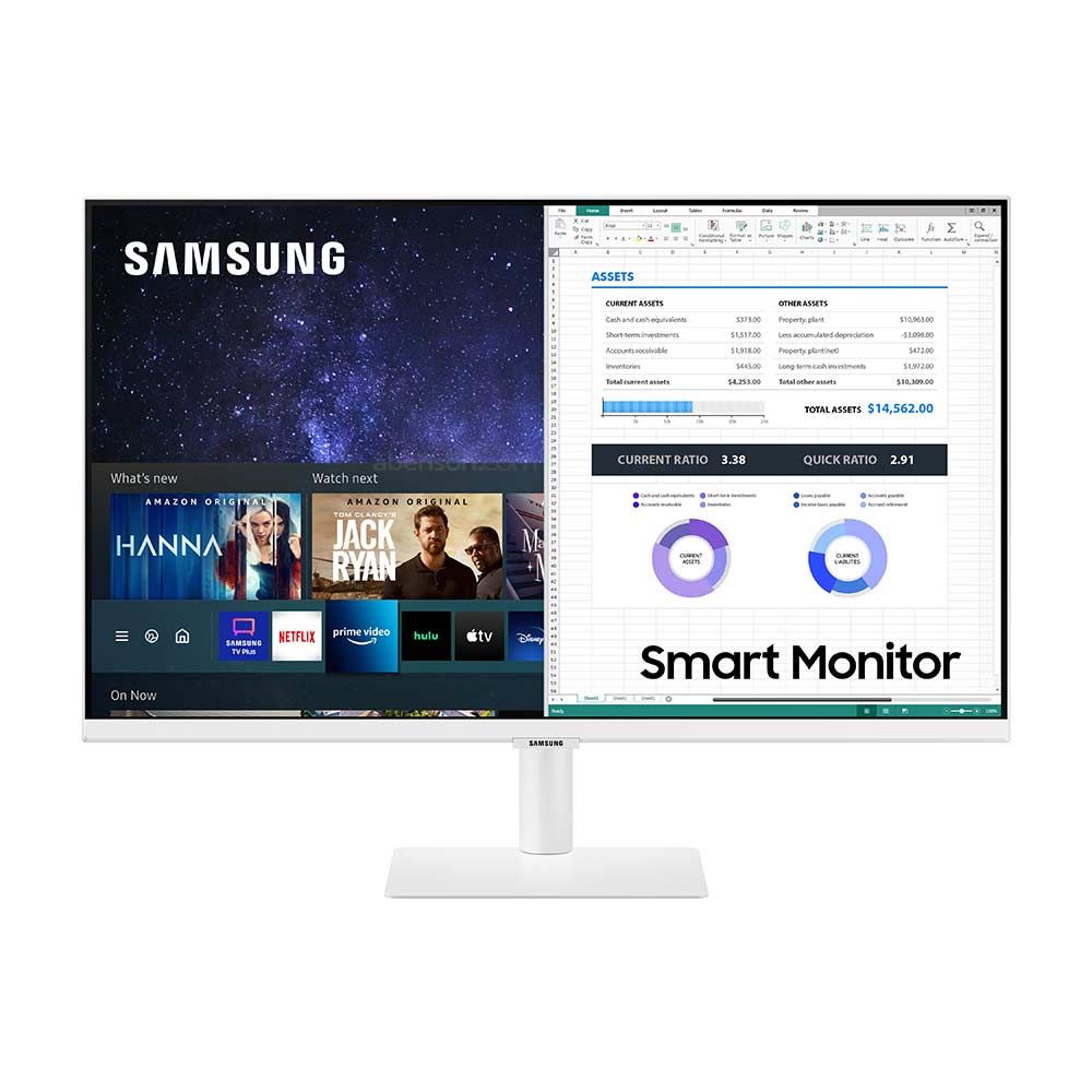 SAMSUNG 32″ LS32AM501NEXXP SMART (WHITE) MONITOR-MONITOR-Makotek Computers