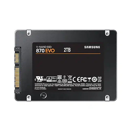 SAMSUNG 870 EVO SSD 2TB SATA MZ-77E2T0BW SOLID STATE DRIVE-SOLID STATE DRIVE-Makotek Computers