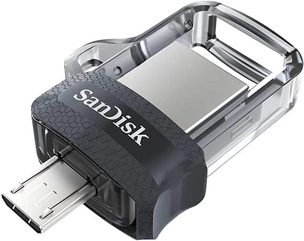 SANDISK SDDD3-032G-G46 32GB ULTRA DUAL DRIVE M3.0 FOR ANDROID DEVICES AND COMPUTERS - MICROUSB, USB 3.0 FLASH DRIVE-FLASH DRIVE-Makotek Computers