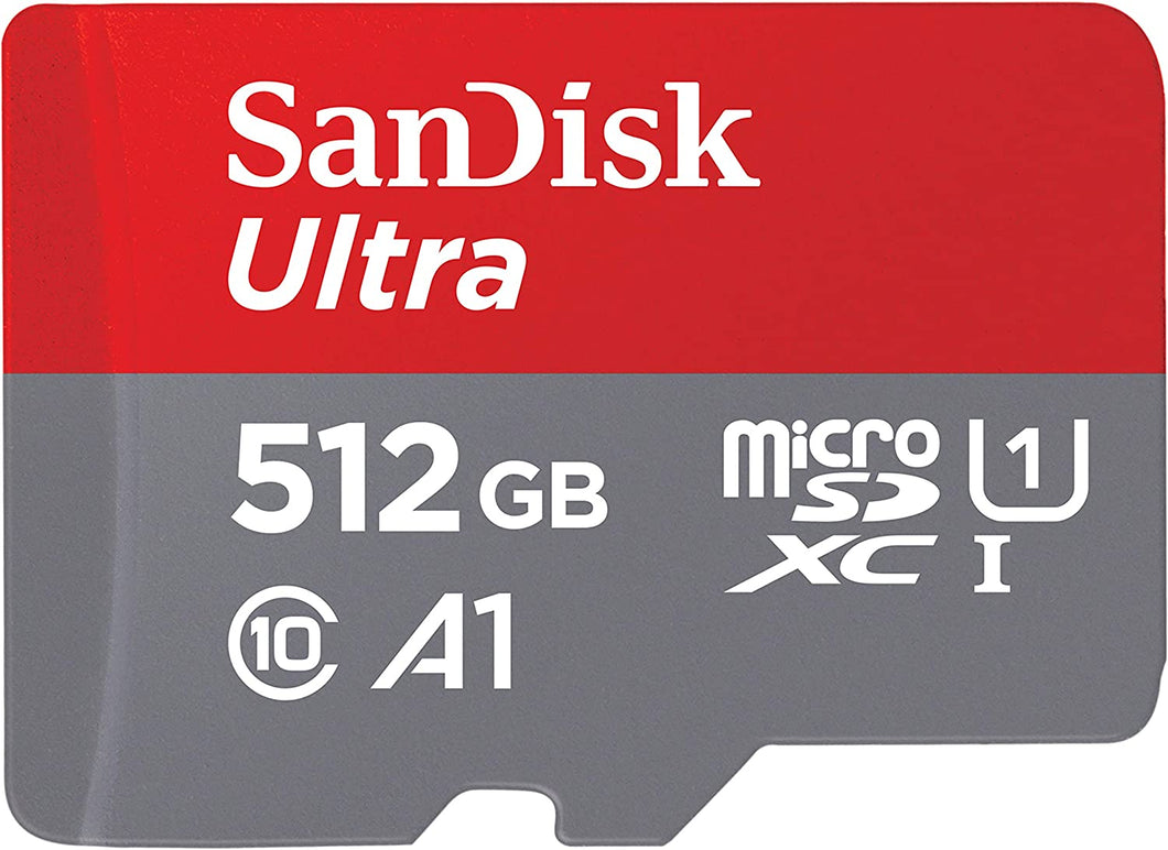SANDISK (SDSQUAC-512G-GN6MN) 512GB ULTRA MICROSDXC, A1, C10, U1, UHS-I, 150MB/S R, 4X6, MICROSD MEMORY CARD-SD CARD-Makotek Computers