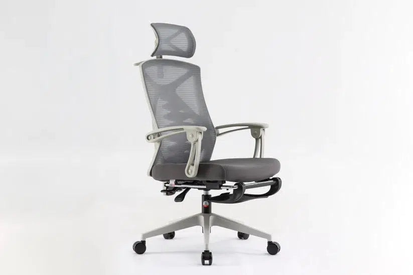 SIHOO M92B BLACK (WITH BUILT-IN FOOTREST) ERGONOMIC CHAIR-CHAIR-Makotek Computers