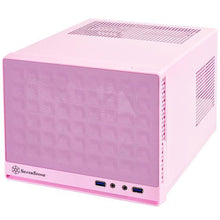Load image into Gallery viewer, SILVERSTONE SUGO 13 PINK MESH FRONT MINI ITX CASE USB 3.0 SST-SG13P PC CASE-PC CASE-Makotek Computers
