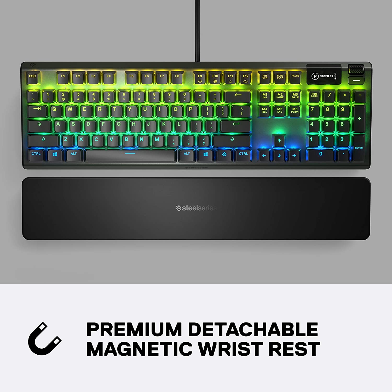 STEELSERIES 64532 APEX 5 (HYBRID MECHANICAL SWITCH) GAMING KEYBOARD-KEYBOARD-Makotek Computers