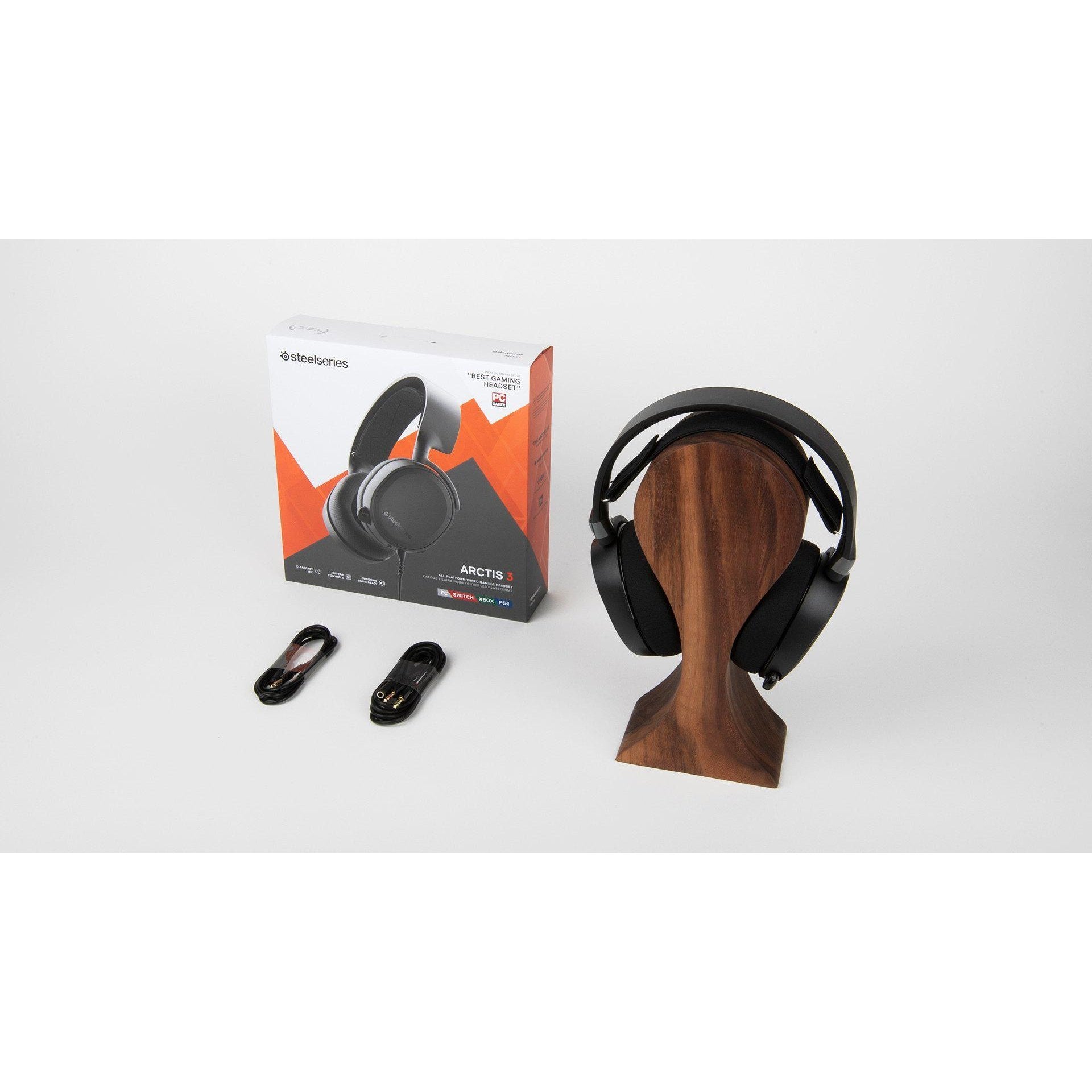STEELSERIES ARCTIS 3 GAMING HEADSET (BLACK)-HEADSET-Makotek Computers