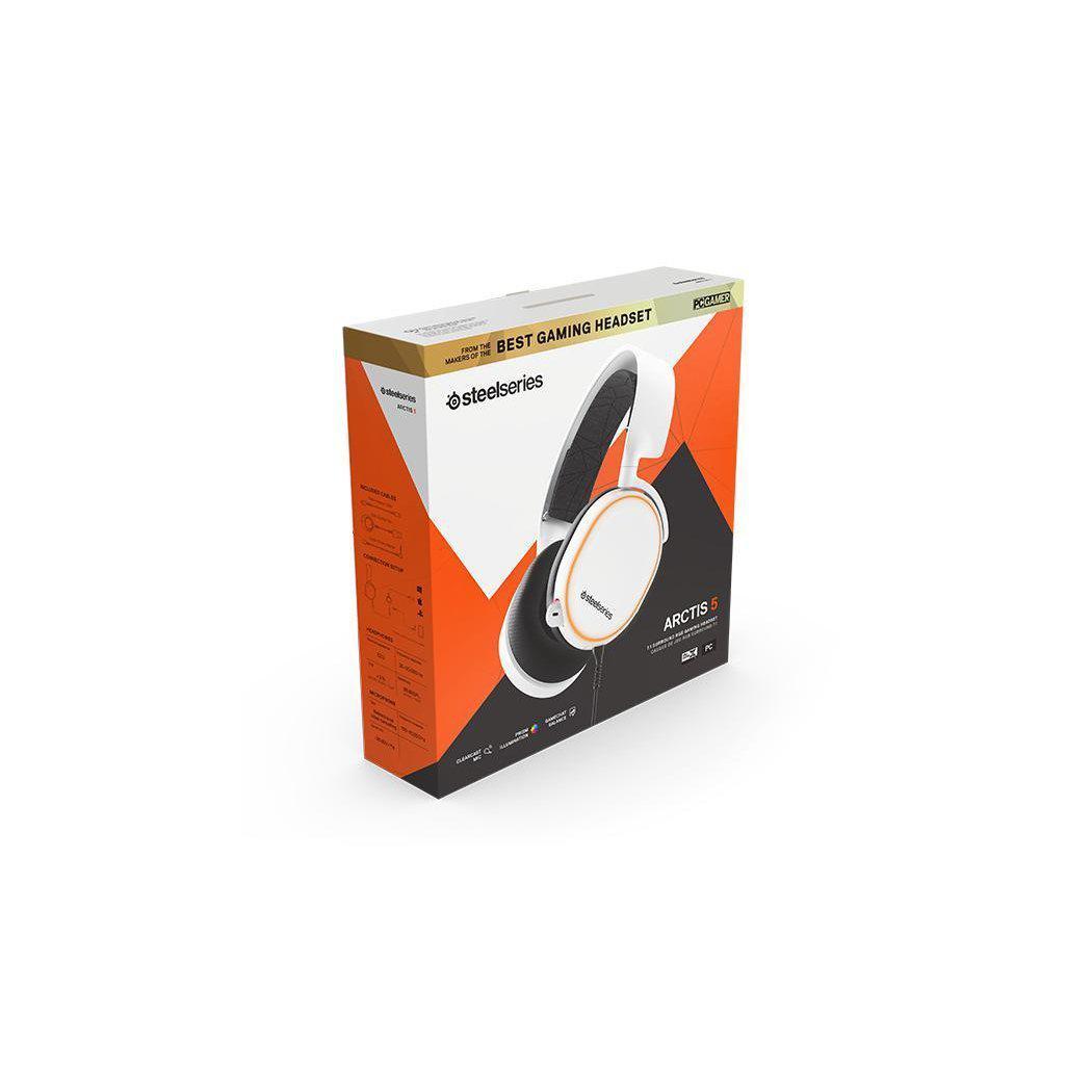 STEELSERIES ARCTIS 5 GAMING HEADSET (WHITE)-HEADSET-Makotek Computers