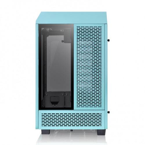THERMALTAKE THE TOWER 100 TURQUOISE MINI-ITX CHASSIS VERTICAL SUPER TOWER CHASSIS PC CASE-PC CASE-Makotek Computers