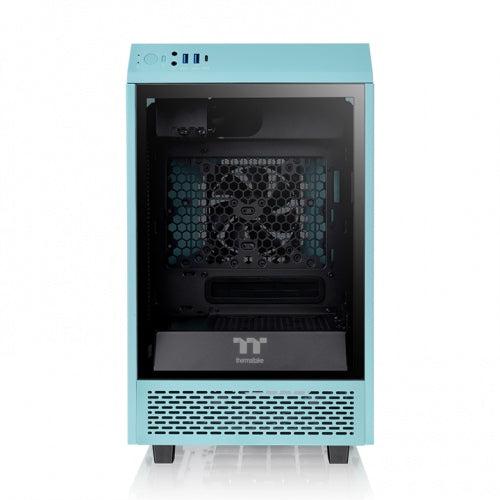 THERMALTAKE THE TOWER 100 TURQUOISE MINI-ITX CHASSIS VERTICAL SUPER TOWER CHASSIS PC CASE-PC CASE-Makotek Computers