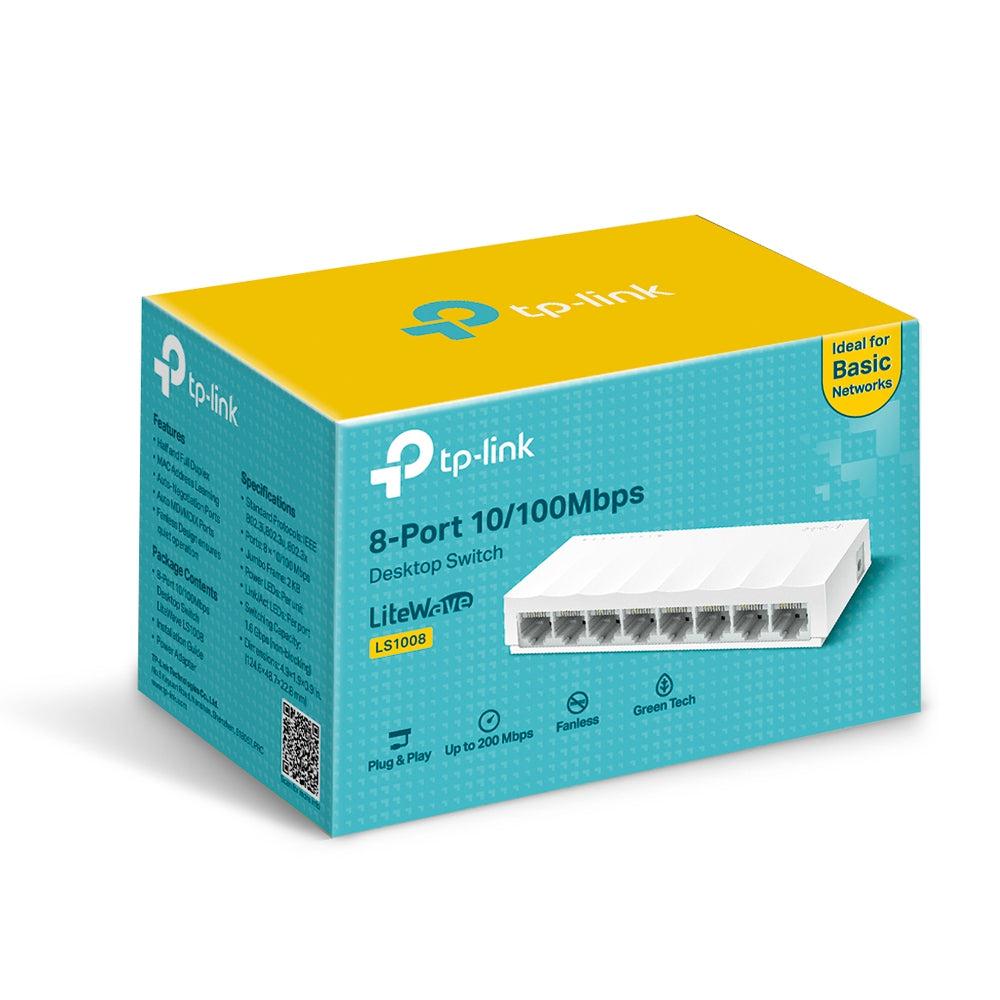 TP-LINK 8-PORT 10/100 MBPS DESKTOP SWITCH-SWITCH-Makotek Computers
