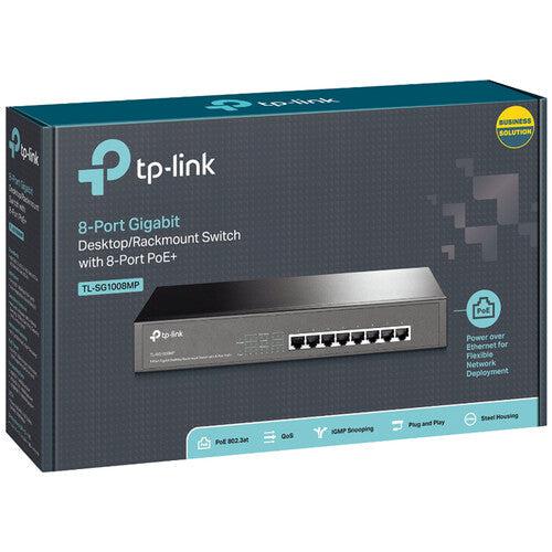 TP-LINK TL-SG1008MP 8-PORT GIGABIT POE+ COMPLIANT UNMANAGED SWITCH-SWITCH-Makotek Computers