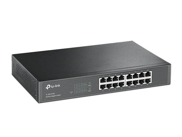 TP-LINK TL-SG1016D 16-PORT UNMANAGED GIGABIT DESKTOP SWITCH-SWITCH-Makotek Computers