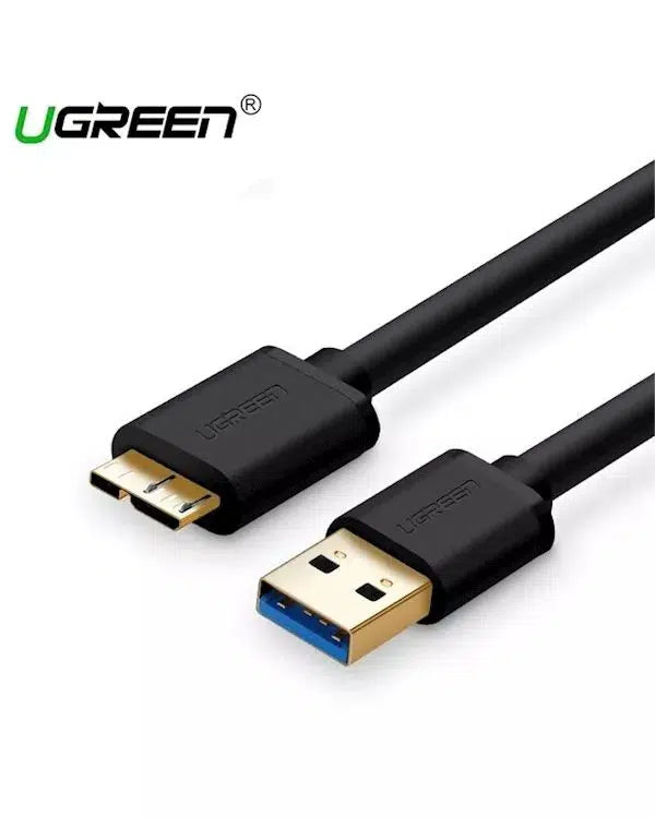 UGREEN US130/10840 USB 3.0 A MALE TO MICRO B MALE 0.5M CABLE-CABLE-Makotek Computers