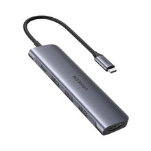 Load image into Gallery viewer, UGREEN USB-C TO 3X USB 3.0 + HDMI + PD CONVERTER 5-IN-1 GRAY CM136/50209 ADAPTER-ADAPTER-Makotek Computers
