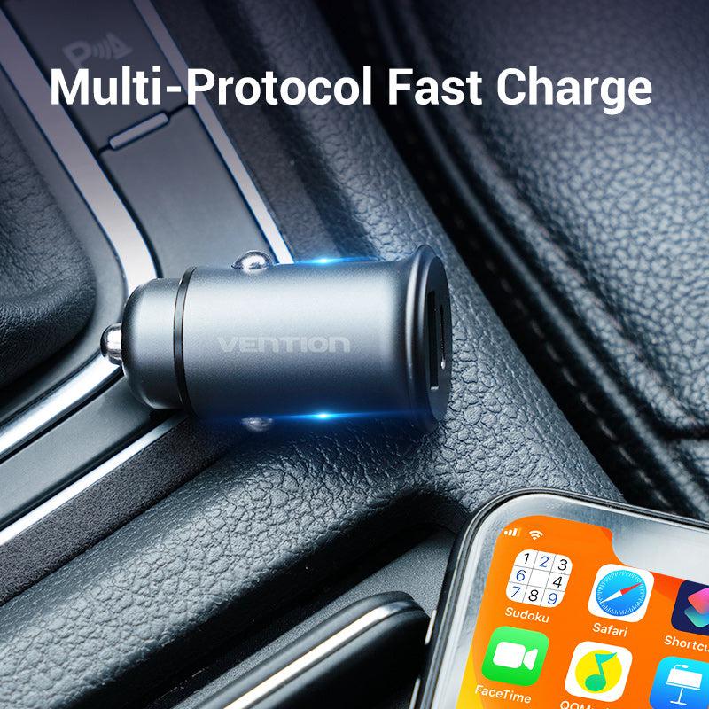 VENTION DUAL USB CAR CHARGER MINI STYLE-ACCESSORIES-Makotek Computers