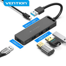 Load image into Gallery viewer, VENTION USB HUB 3.0 | 4PORT | 1M LENGTH-CABLE-Makotek Computers
