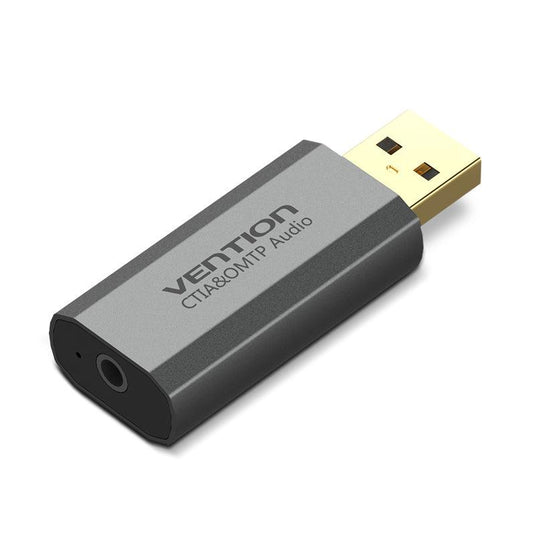 VENTION USB SOUND CARD | OUTPUT 3.5MM*1 FEMALE-ADAPTER-Makotek Computers