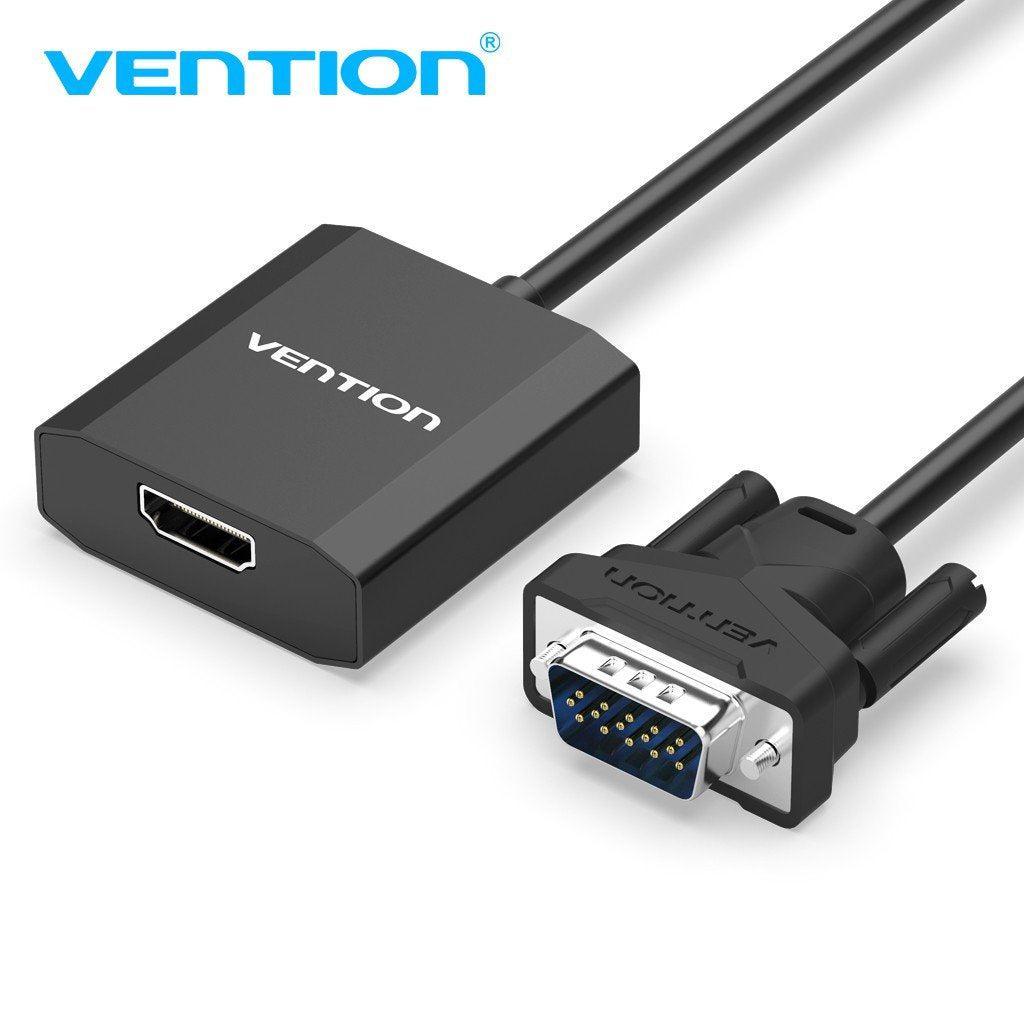 VENTION VGA TO HDMI ADAPTOR | SEPARATE AUDIO | 1080P@60HZ-ADAPTER-Makotek Computers