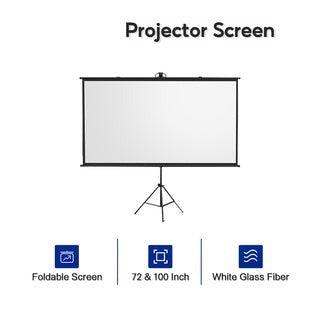 WANBO 72 INCH (WITH STAND) PROJECTOR SCREEN-PROJECTOR SCREEN-Makotek Computers