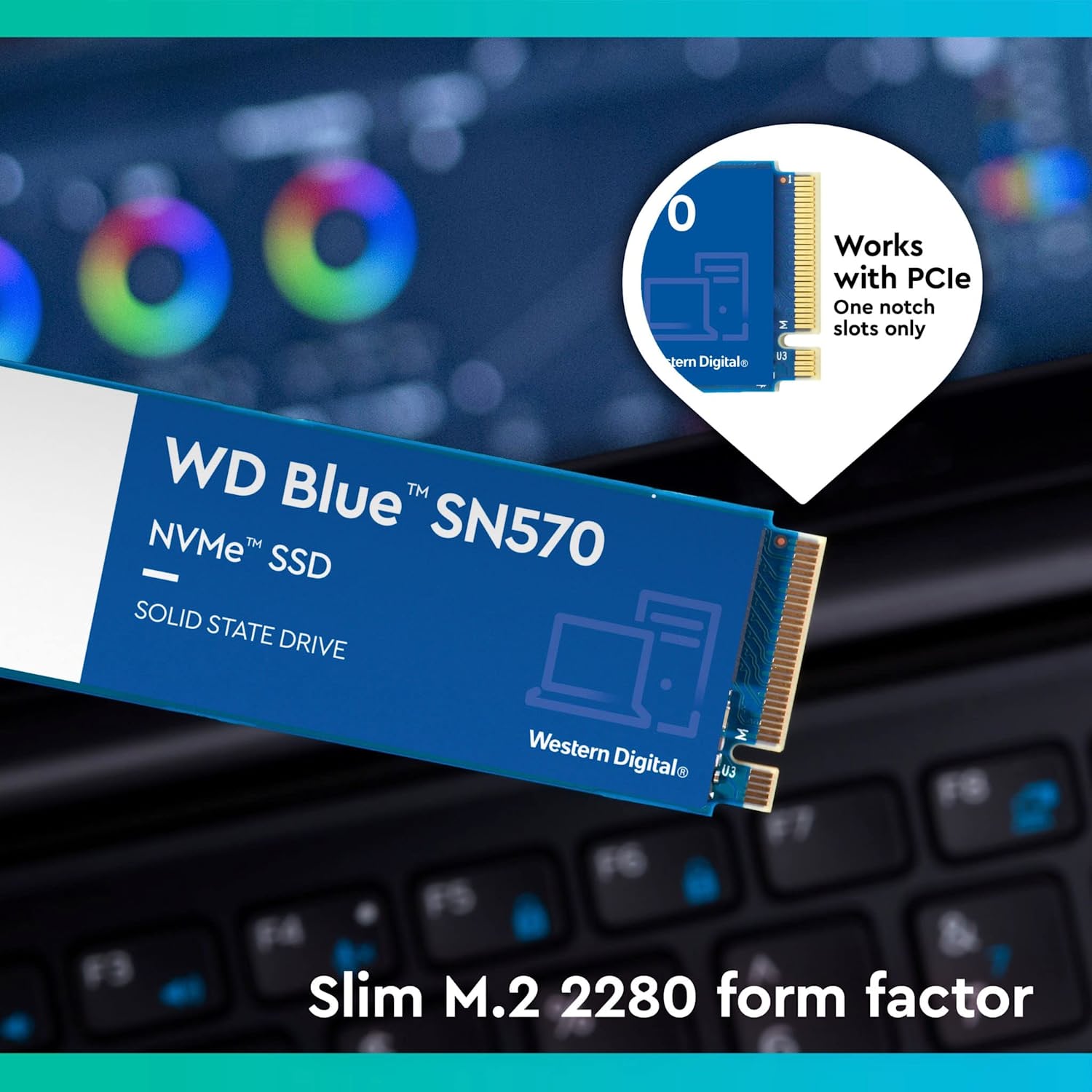 WESTERN DIGITAL BLUE SN570 250GB NVME™ SSD-SOLID STATE DRIVE-Makotek Computers